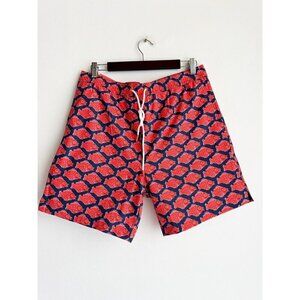 SWIMS Nuotare Swim Short Red Fish Print L